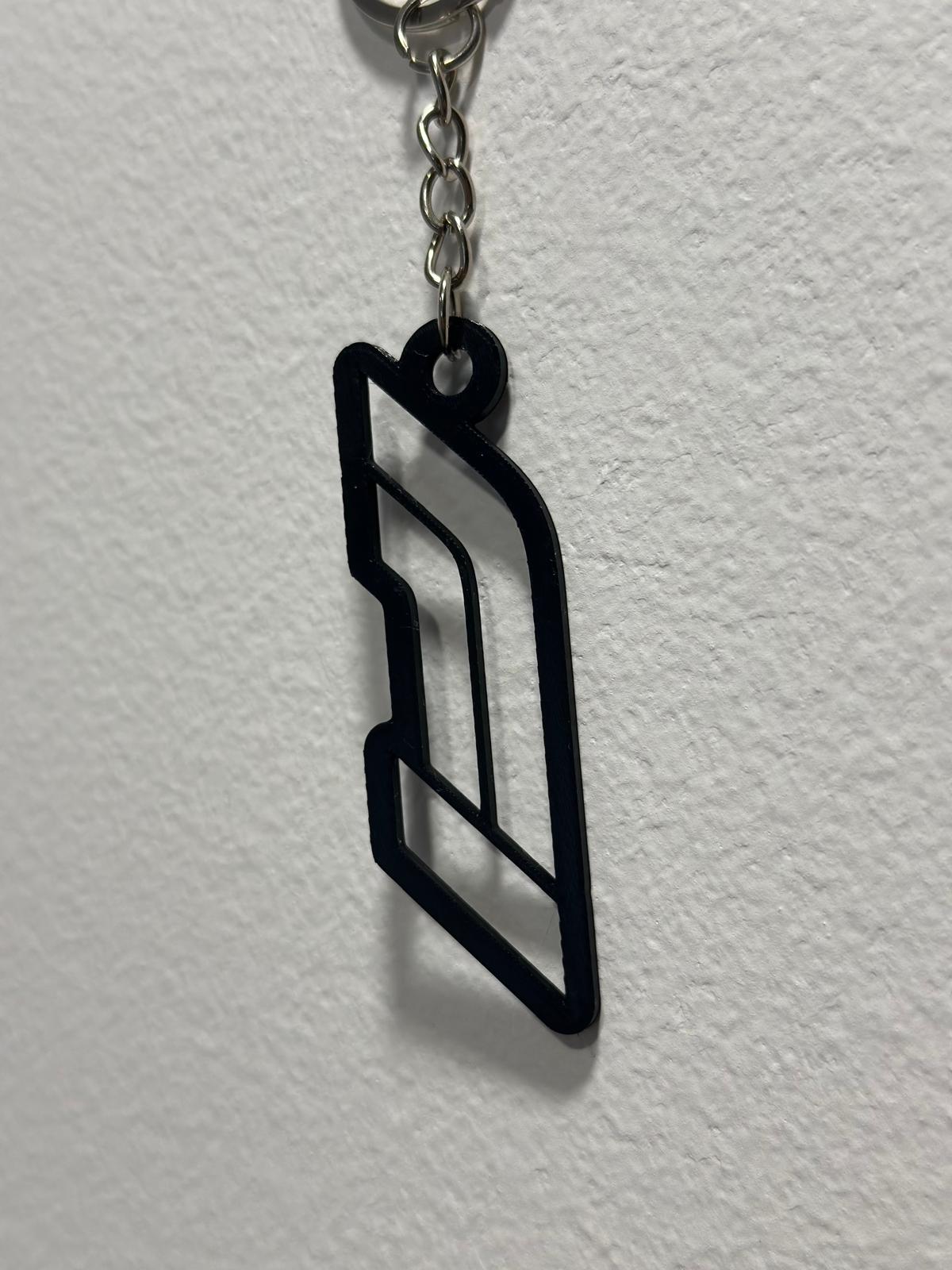 [110]_F1_Keychain_Black